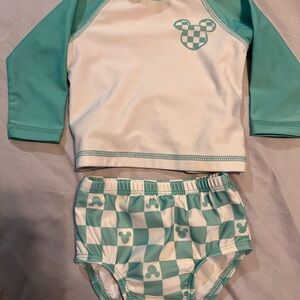 Disney Baby Teal and Cream Apparel